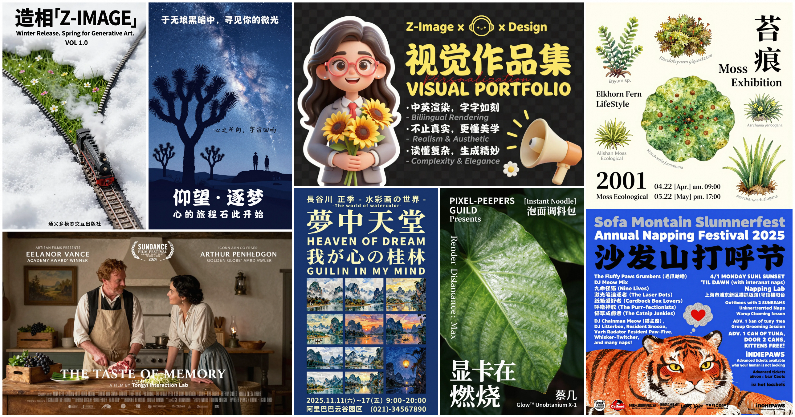 Z-Image 在双语文本渲染上的效果展示